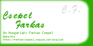csepel farkas business card
